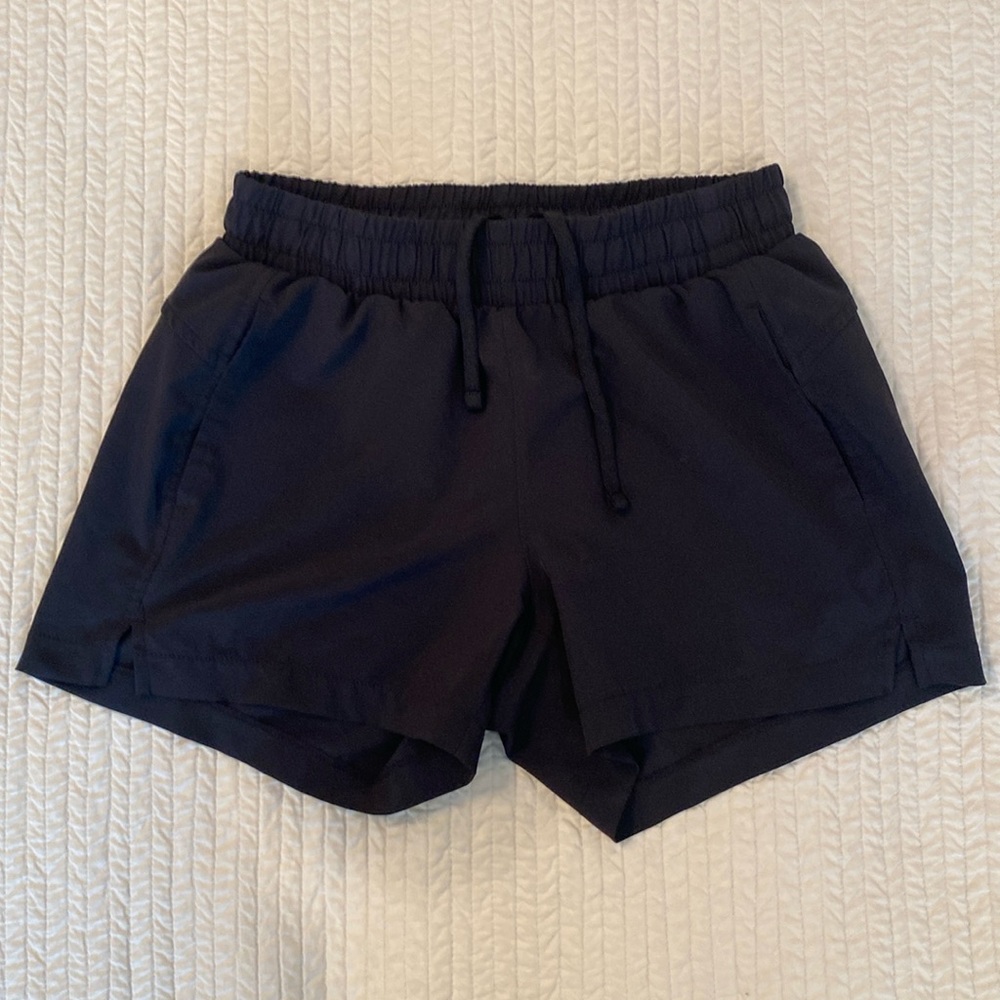Zella girls athletic shorts in black, L (10-12)